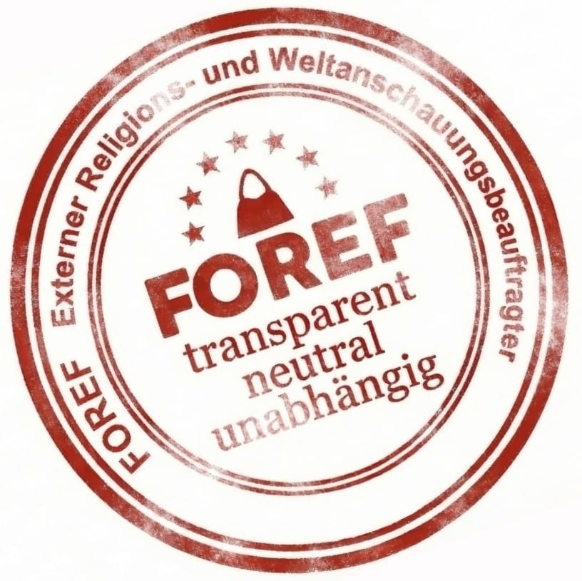 Siegel des Externen Weltanschauungsbeauftragten von FOREF